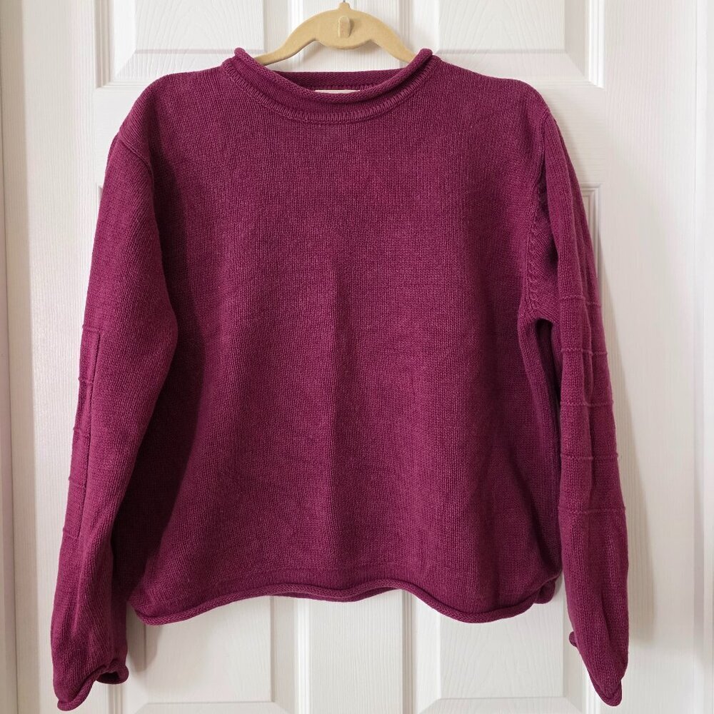 Christopher & Banks Sweater Burgandy Women's Size Large